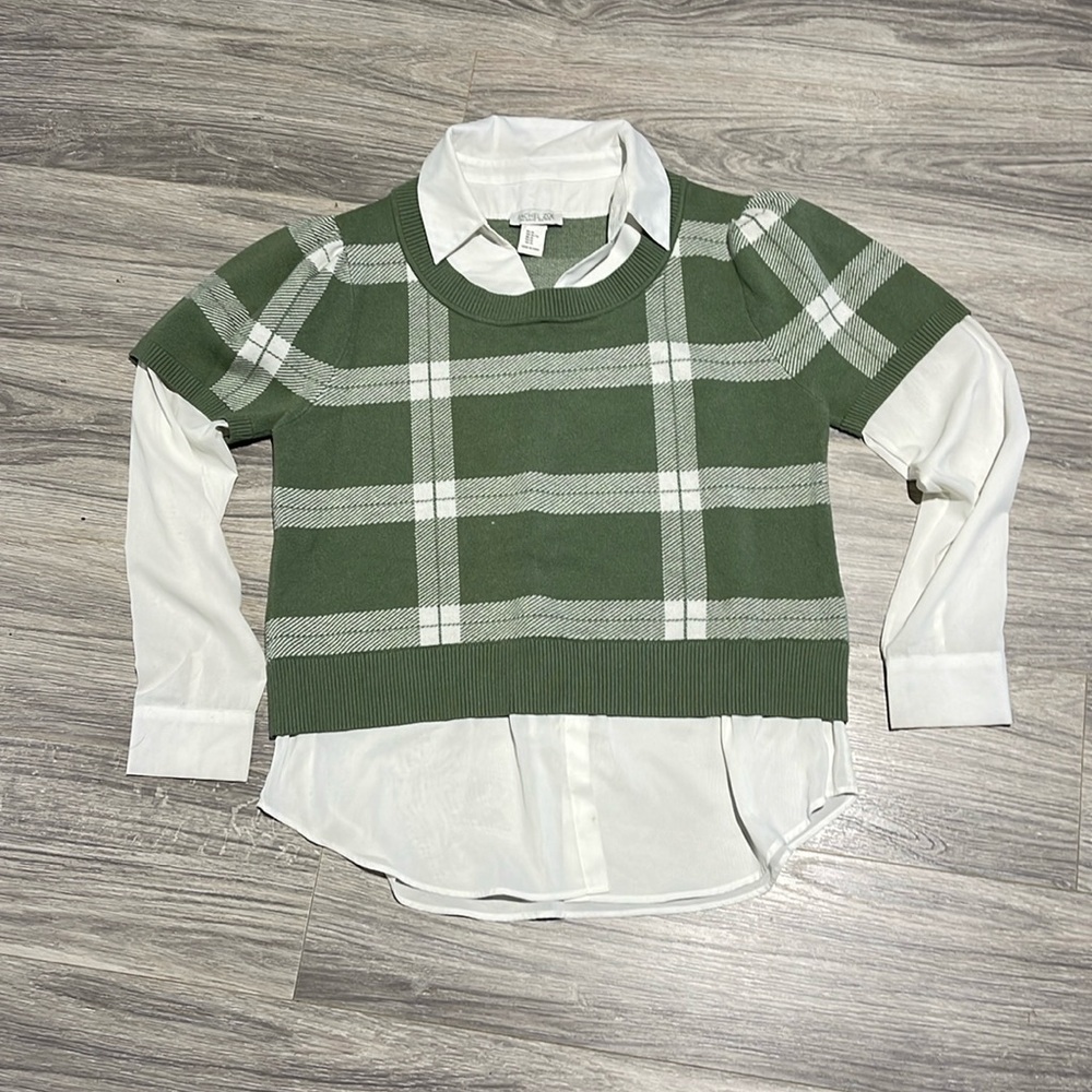 Rachel Zoe sweater blouse combo